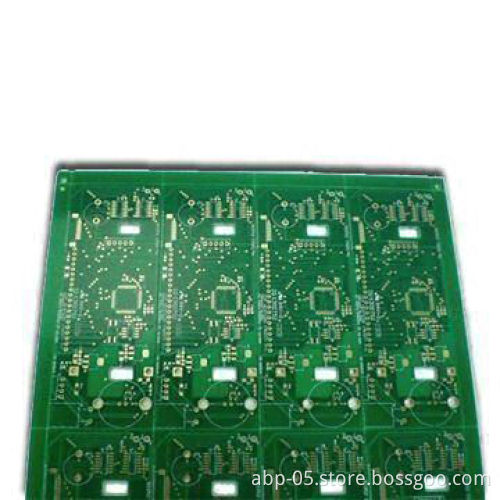 4-layered PCB with Green Solder Mask and Maximum 6.0mm Board Thickness